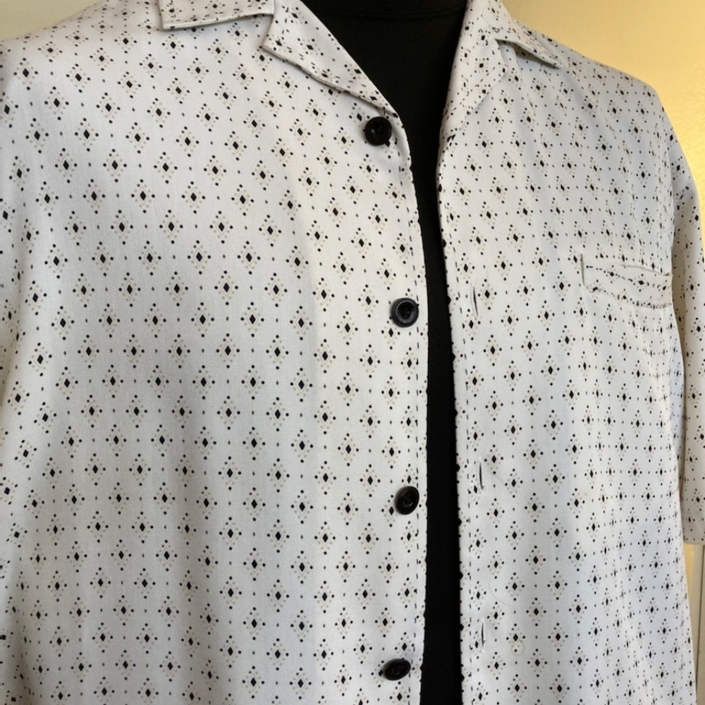 Nat Nast Men's 100% Silk Dress Short Sleeve Shirt